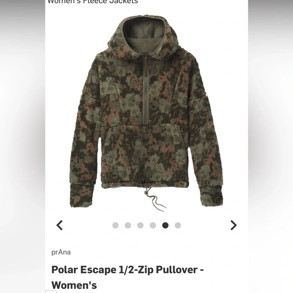 Prana Polar Escape 1/2-zip pull over - women’s small - Picture 11 of 11